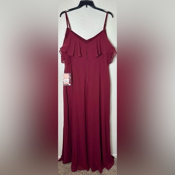 NWT Birdy Grey Jane Convertible Dress in Chiffon Cabernet - Picture 6 of 7